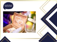 Kosten einer Hochzeit: Hochzeitsdekoration-Holzgewölbe-mit-aufgedruckten-weißen-Herzen