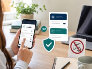 Account holder enables balance alerts and links backup savings for protection
